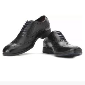 Clarks Banfield Limit Black Leather Lace Up Dress Shoes Men’s Size 7.5